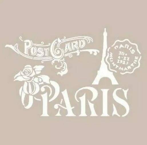 Cadence Paris Desenli Stencil Şablon AS467 - 1