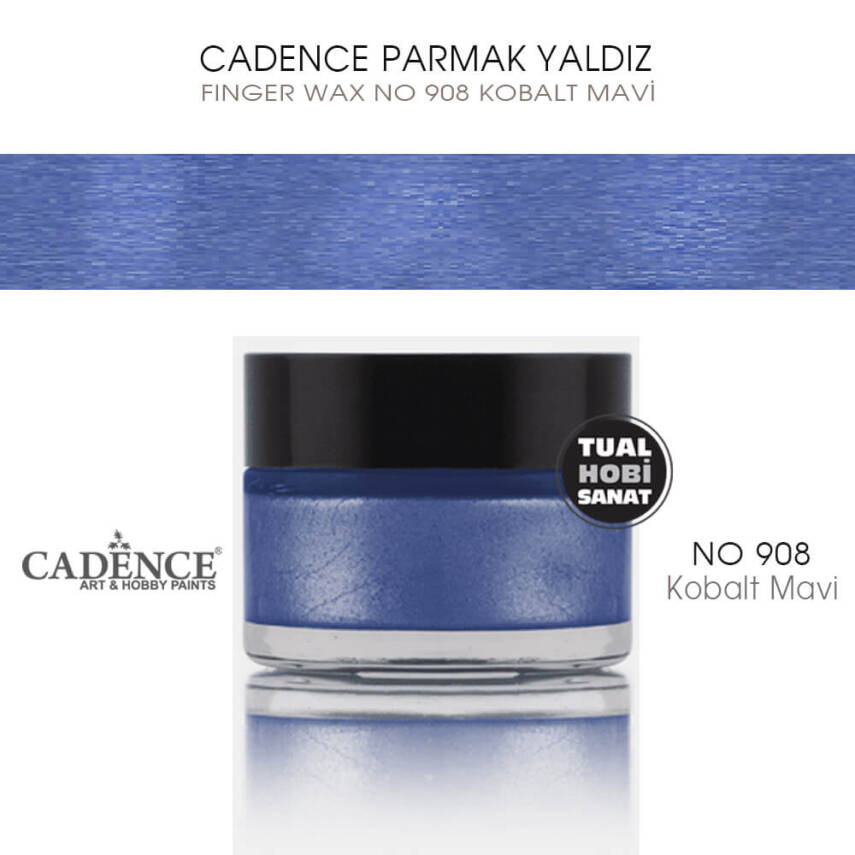 Cadence Parmak Yaldız 908 Kobalt Mavi 20 ml - 1