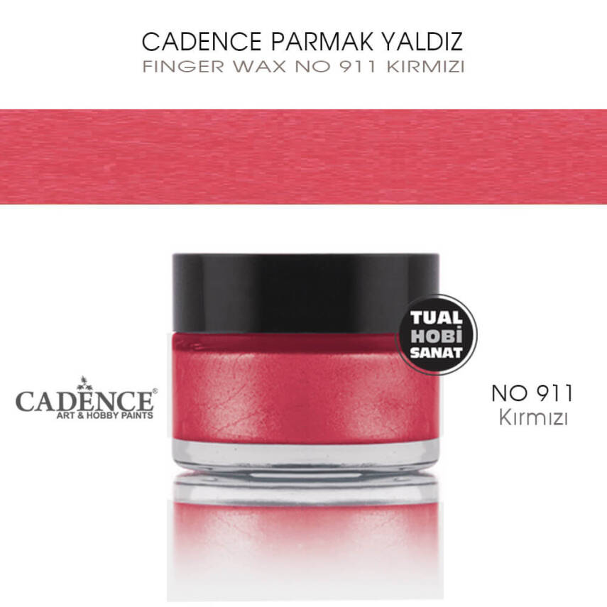 Cadence Parmak Yaldız 911 Kırmızı 20 ml - 1