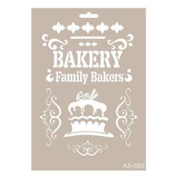 Cadence Pastahane Temalı Stencil Şablon AS559 - Cadence