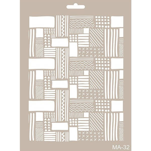 Cadence Patchwork Yama Stencil Şablon MA32 - 1