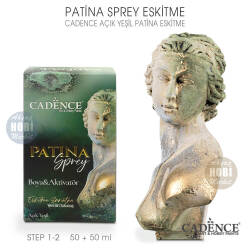 Cadence Patina Sprey Eskitme Açık Yeşil 50+50 ml - Cadence (1)