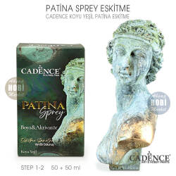 Cadence Patina Sprey Eskitme Koyu Yeşil 50+50 ml - Cadence (1)
