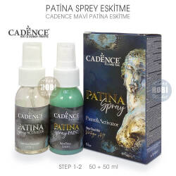 Cadence Patina Sprey Eskitme Mavi 50+50 ml - Cadence