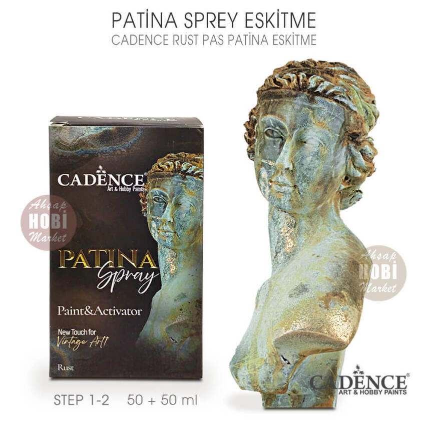Cadence Patina Sprey Eskitme Rust Pas 50+50 ml - 2