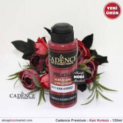 Cadence Premium 0011 Kan Kırmızı Akrilik Boya 120 ml - Cadence