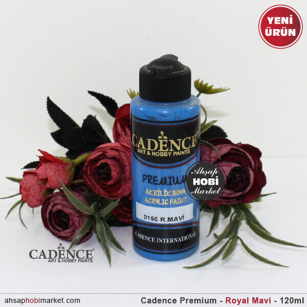 Cadence Premium 0156 Royal Mavi Akrilik Boya 120 ml - 1