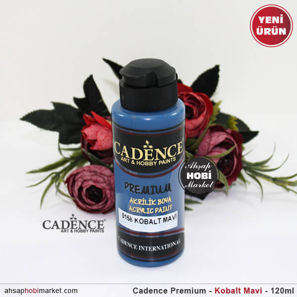 Cadence Premium 0158 Kobalt Mavi Akrilik Boya 120 ml - 1