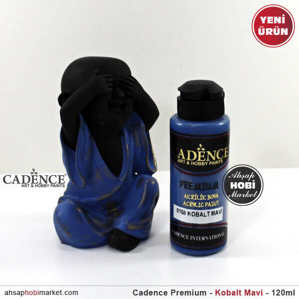 Cadence Premium 0158 Kobalt Mavi Akrilik Boya 120 ml - 2