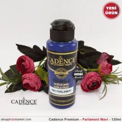 Cadence Premium 0251 Parlament Mavi Akrilik Boya 120 ml - Cadence