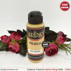 Cadence Premium 0360 Safran Sarısı Akrilik Boya 120 ml - Cadence