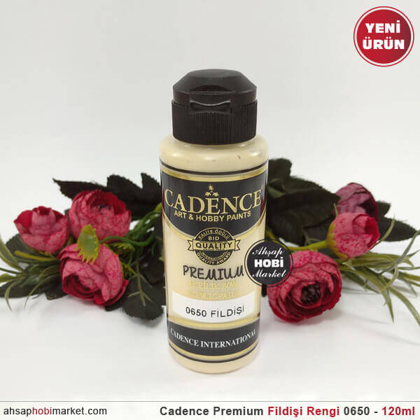 Cadence Premium 0650 Fildişi Rengi Akrilik Boya 120 ml - 1