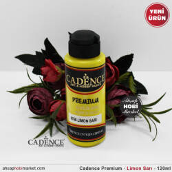 Cadence Premium 0755 Limon Sarı Akrilik Boya 120 ml - Cadence