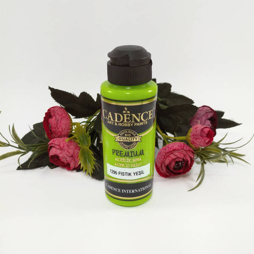 Cadence Premium 1295 Fıstık Yeşili Akrilik Boya 120 ml - 1