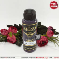 Cadence Premium 1296 Mürdüm Rengi Akrilik Boya 120 ml - Cadence