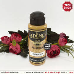 Cadence Premium 1750 Oksit Sarı Akrilik Boya 120 ml - Cadence