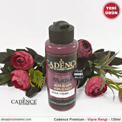 Cadence Premium 2004 Vişne Rengi Akrilik Boya 120 ml - Cadence