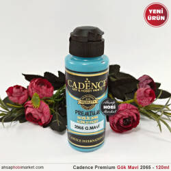 Cadence Premium 2065 Gök Mavi Akrilik Boya 120 ml - Cadence