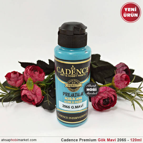 Cadence Premium 2065 Gök Mavi Akrilik Boya 120 ml - 1