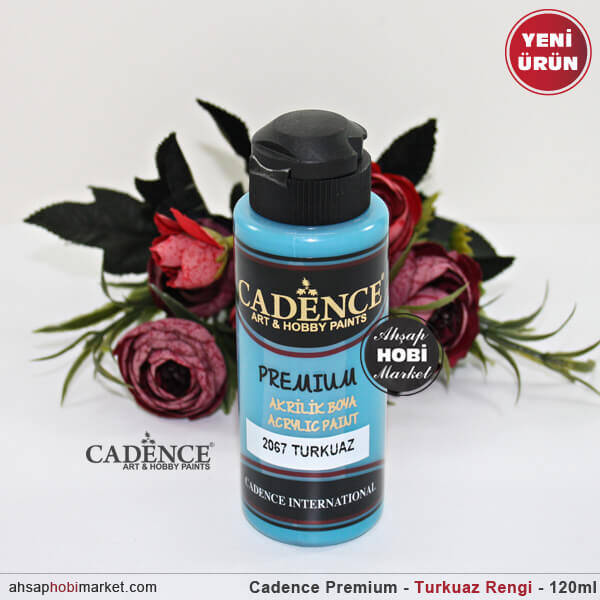 Cadence Premium 2067 Turkuaz Mavi Akrilik Boya 120 ml - 1