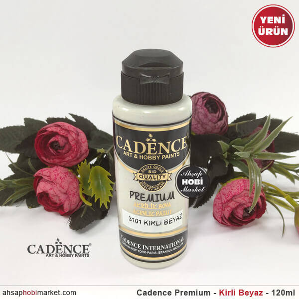 Cadence Premium 3101 Kirli Beyaz Akrilik Boya 120 ml - 1