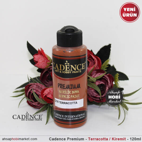 Cadence Premium 3210 Terracotta Kiremit Rengi Akrilik Boya 120 ml - 1
