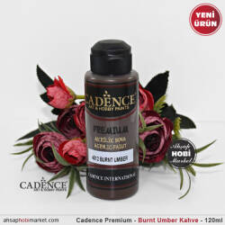 Cadence Premium 4012 Burnt Umber Akrilik Boya 120 ml - Cadence