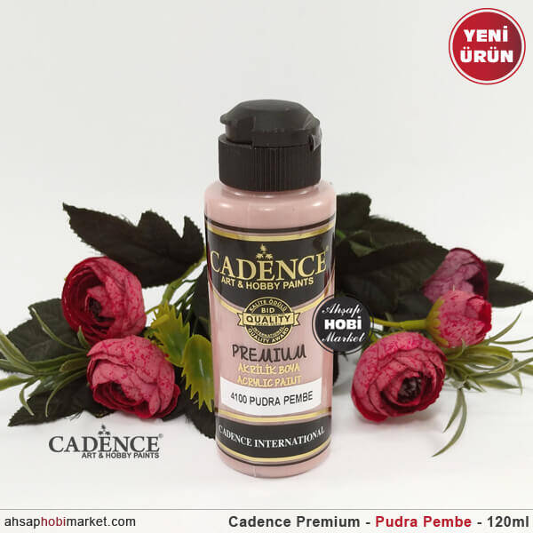 Cadence Premium 4100 Pudra Pembe Akrilik Boya 120 ml - 1