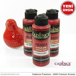 Cadence Premium 4350 Crimson Kırmızı Akrilik Boya 120 ml - Cadence (1)