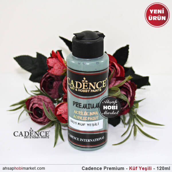Cadence Premium 5021 Küf Yeşili Akrilik Boya 120 ml - 1