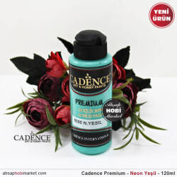 Cadence Premium 5050 Neon Yeşil Akrilik Boya 120 ml - Cadence