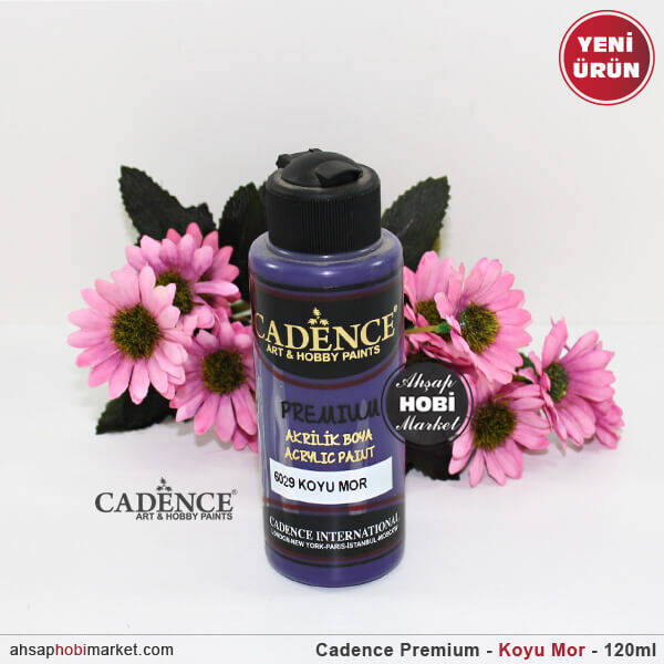 Cadence Premium 6029 Koyu Mor Akrilik Boya 120 ml - 1