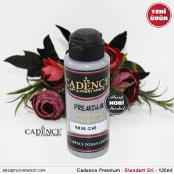 Cadence Premium 6036 Standart Gri Akrilik Boya 120 ml - Cadence