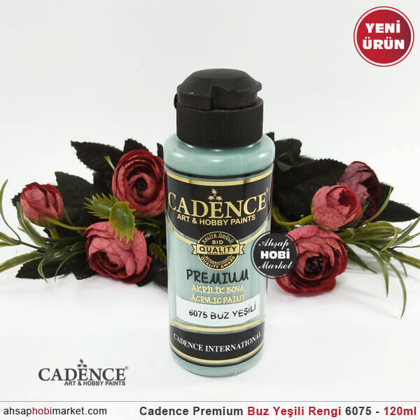 Cadence Premium 6075 Buz Yeşili Akrilik Boya 120 ml - 1