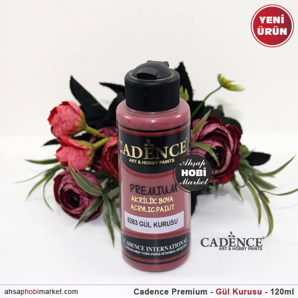 Cadence Premium 6263 Gül Kurusu Rengi Akrilik Boya 120 ml - 1