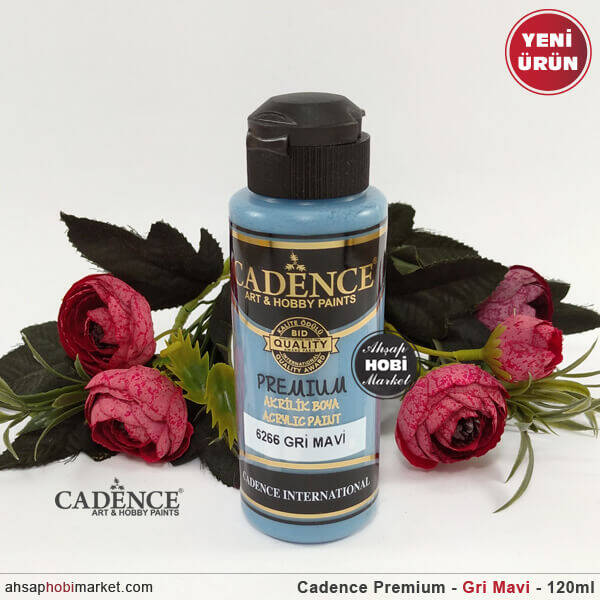Cadence Premium 6266 Gri Mavi Akrilik Akrilik Boya 120 ml - 1