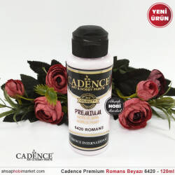 Cadence Premium 6420 Romans Beyazı Akrilik Boya 120 ml - Cadence