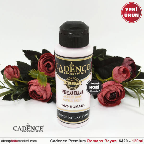 Cadence Premium 6420 Romans Beyazı Akrilik Boya 120 ml - 1