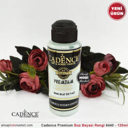 Cadence Premium 6440 Buz Beyazı Akrilik Boya 120 ml - Cadence