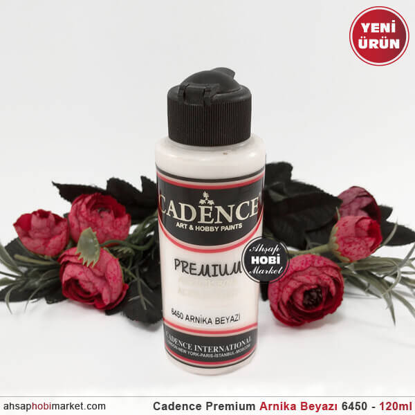 Cadence Premium 6450 Arnika Beyazı Akrilik Boya 120 ml - 1