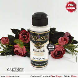 Cadence Premium 6480 Ekru Beyazı Akrilik Boya 120 ml - Cadence