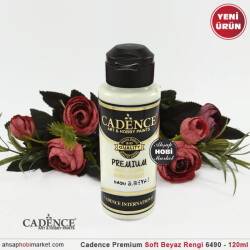 Cadence Premium 6490 Soft Beyaz Akrilik Boya 120 ml - Cadence