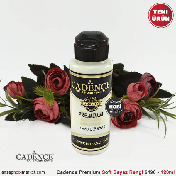 Cadence Premium 6490 Soft Beyaz Akrilik Boya 120 ml - 1
