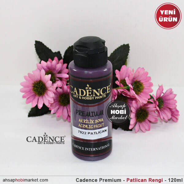 Cadence Premium 7022 Patlıcan Rengi Akrilik Boya 120 ml - 1