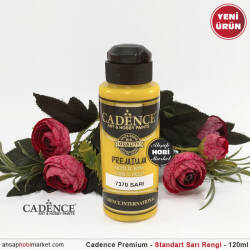 Cadence Premium 7370 Standart Sarı Akrilik Boya 120 ml - Cadence