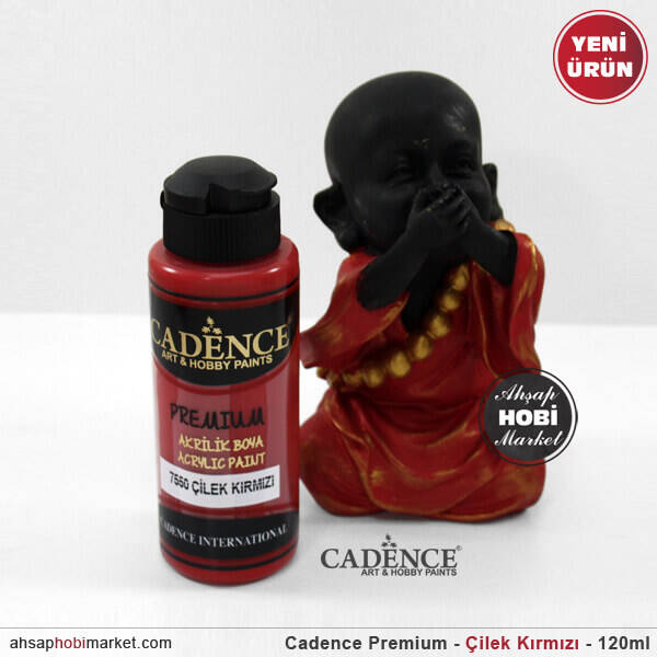 Cadence Premium 7550 Çilek Kırmızı Akrilik Boya 120 ml - 2
