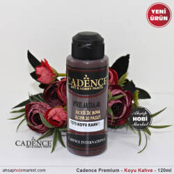 Cadence Premium 7575 Koyu Kahve Akrilik Boya 120 ml - Cadence