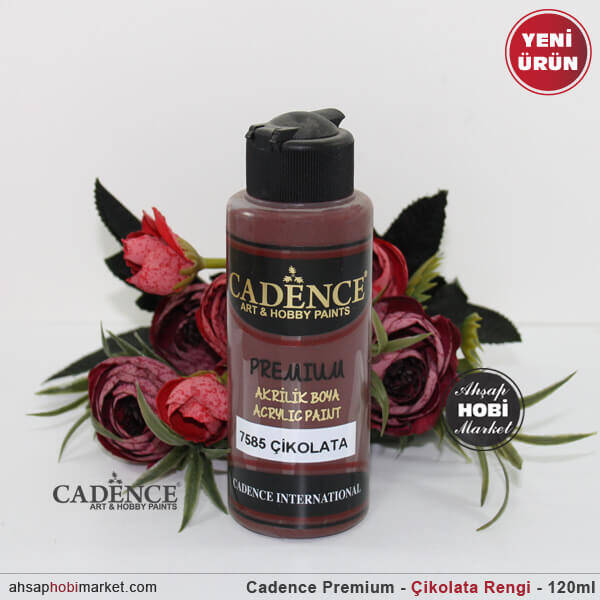 Cadence Premium 7585 Çikolata Kahve Akrilik Boya 120 ml - 1