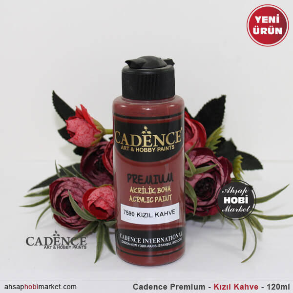 Cadence Premium 7590 Kızıl Kahve Akrilik Boya 120 ml - 1