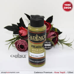 Cadence Premium 8014 Kına Yeşili Akrilik Boya 120 ml - Cadence